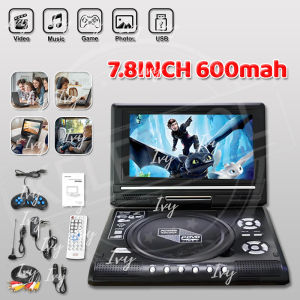Multi System 1080P HD DVD Player Portable USB SD DVD Player Multimedia Digital DVD 9.8 Inch TV Home Car VCD CD MP3 HD DVD Player Portable Car DVD Player with 8.5" Screen for Kids