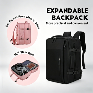 SG 70L Travel Backpack Expandable Waterproof Camping With USB Port Laptop Large Capacity  Backpack Travel Mens Bag