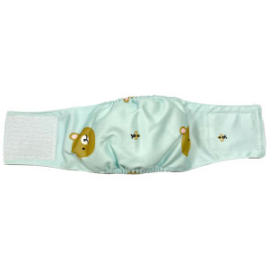 HATELI Reusable Dogs Diapers Male Washable Underwear Belly Band Nappies ClothMale Dogs Physiological Pants For Dogs Puppy Pet Physiological Pants Shorts with Adjustable Velcro