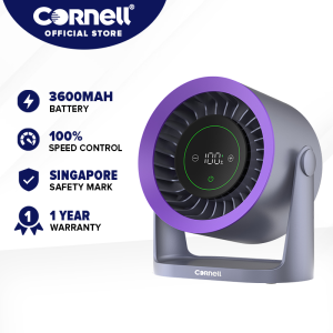 Cornell High Speed Portable Desk Fan Built in Battery with Adjustable 100 Speed