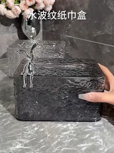 Shopclassyshop High-end Water Ripple stylish tissue box for home organizer Box