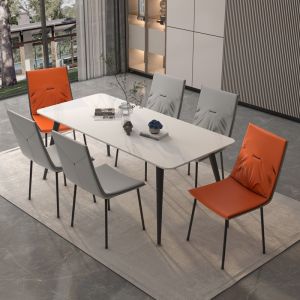 Slate Dining Table Chair Combination Household Small Apartment Restaurant Rectangular Dining Table