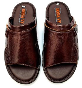 Dép quai ngang nam da bò thật 100% NDK cao cấp_thiết kế in vân nổi đầy trẻ trung năng động D.3OV