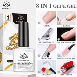 BORN PRETTY 10ml  Super Top Coat Long Lasting Reinforcement Transparent Gel/ Matte Top Coat/Base Gel/ Rubber Base Gel Soak Off UV LED Nail UV Gel Varnish Function Gel Polish