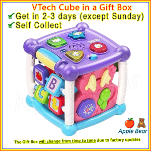 VTech Turn & Learn Busy Cube (Original Gift Box) Learners Activity Block Square Melody / AppleBear