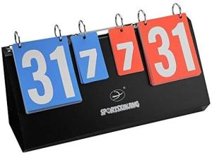 Portable Scoreboard/Tabletop Score Keeper/Score Flipper/Flip Scoreboard for Basketball Volleyball Tennis Sports