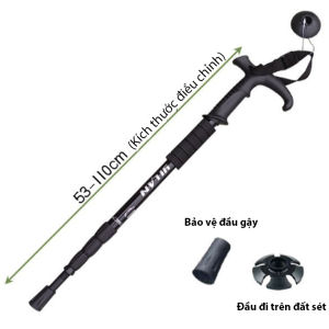 Gậy Leo Núi Rút Hợp Kim Nhôm siêu nhẹ gấp gọn tiện lợi đem theo đi dã ngoại trekking...