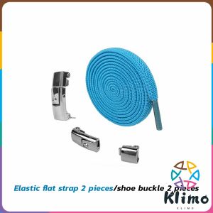 KLIMO 1 pair 8MM elastic shoelaces no tie lazy shoe laces lock Laces Kids Adult Outdoor Sneakers Shoelace