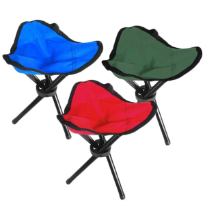 Tripod Stool Portable Seat Tripod Chair for BBQ Travel Outdoor Activity Garden Use Height 12in Foldable 3 Legs Chair