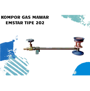 KOMPOR GAS MAWAR MEREK EMSTAR TYPE 202 KOMPOR GAS USAHA KOMPOR GAS HIGH PRESSURE KOMPOR JOS
