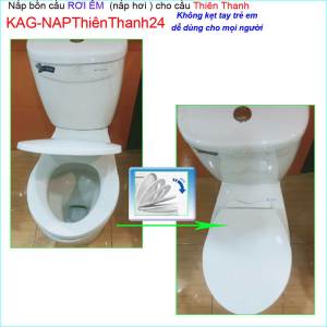 [HCM]Nắp êm bồn cầu Thiên Thanh KAG-NAP24 nắp rơi êm bồn cầu nắp hơi bàn cầu màu trắng nắp êm nhựa dày bóng loại tốt Nắp Bồn Cầu An Toàn Cho Trẻ Nhỏ Thay Thế Nắp Bồn Cầu Các Thương Hiệu - Lazada