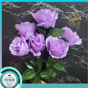 Bunga Mawar Rose Of Cabang 6 Bahan Kain Dan Plastik - rose jepang -mawar murah - Artificial Dekorasi Pelaminan