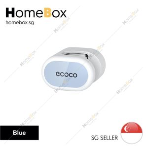 【Homebox】🇸🇬 ECOCO Side & Front Slot Bathroom Mop Holder Broom Holder Hanger Clip Bathroom Holder
