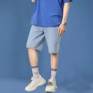 Quần short jean nam ống rộng Inichi Q1082 form rộng thời trang