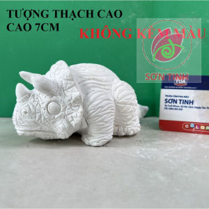 Tượng thạch cao tô màu Khủng long ba sừng C11 (Không kèm màu) luyện vẽ trò chơi trẻ em
