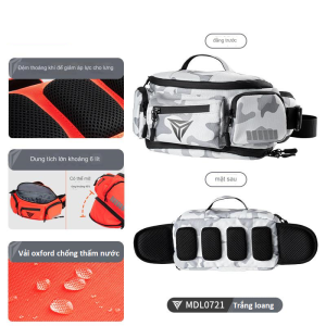 Túi Đeo Hông Đeo Chéo Chính Hãng Motowolf Túi Chống Nước Nhiều Ngăn - Nhiều Màu Sắc. Mã MDL0721