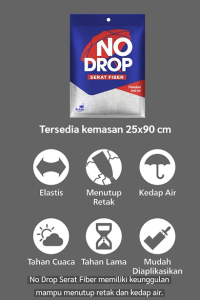 No Drop Serat Fiber SERABUT 25cm X 90cm PLAFON ASBES BETON TEMBOK DINDING GENTENG DLL