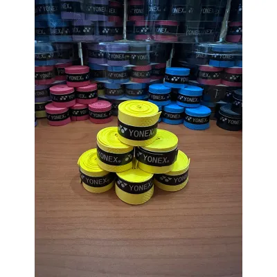 Towel Grip / Frasser / Pembalut Raket / Badminton / Tenis / Pancing Bulat Karet Berpori / Bintik Anti lengket