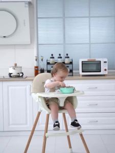 【LDIES】Portable multifunctional baby dining chair kids dining-table chair solid wood