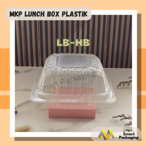 [ISI 25 PCS] MKP Lunch Box Plastik PP LB-HB LB-01 LB-03 / Kotak Makan Snack Mika Bening / Wadah Makanan Sekali Pakai