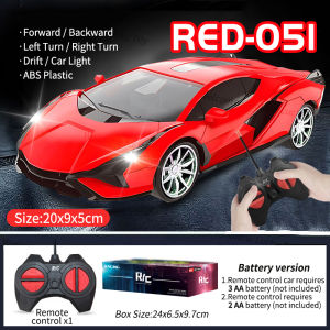Car Remote Control with LED Light High Speed Drift Racing rc Car Toy for Boys Birthday Gift