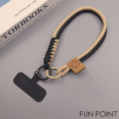 FUN POINT Phone Case Braided Hanging Rope Lanyard Wristband Phone Lanyard Hand Grip Anti-theft