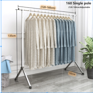 [Harga terendah]Jemuran Baju Lipat Stainless Steel/Jemuran Baju Lipat/emuran Hanger/Tidak Diperlukan Instalas
