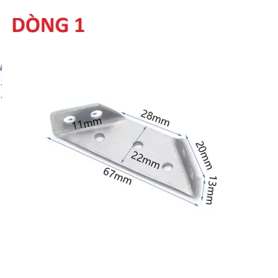 Ke Góc Inox Bass Ke Góc Vuông Độ Dày 2MM Liên Kết Góc 3 Mặt - 009