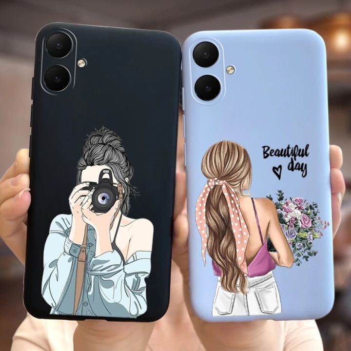 For Samsung Galaxy A05 Case SM-A055F Pretty Girls Painted Cover