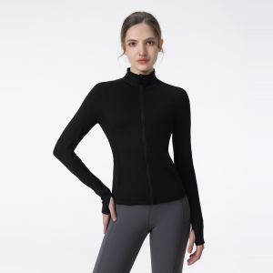 Áo khoác thể thao tay dài dáng ôm cho nữ chạy bộyogatập gym co giãn 4 chiều siêu nhẹ – XGYM X1305