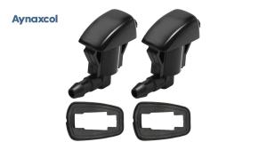 2Pcs 25823360 15247800 Windshield Wiper Washer Nozzle Spray Jet Compatible with Chevrolet Traverse 2013-2017 GMC Acadia 2007-2013 Saturn Outlook 2007-2010 Windshield Sprayer 25823361