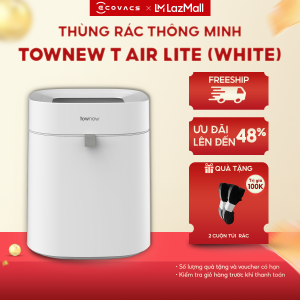 Thùng rác thông minh TOWNEW T AIR LITE- Tự động hàn túi - BẢN QUỐC TẾ- BH 12 THÁNG