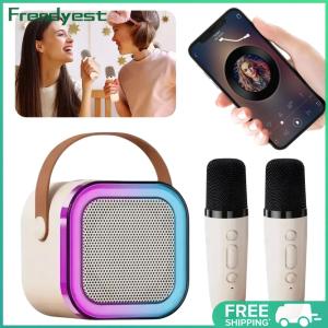 Home Use Wireless Bluetooth Karaoke Microphone with 5.3 Version and Built-in Speaker
