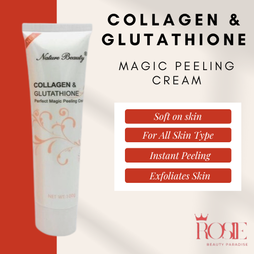 100g Nature Beauty Collagen and Glutathione Peeling Cream Authentic Collagen & Glutathione Perfect Magic Peel Cream Get Brighter and Glowing Skin