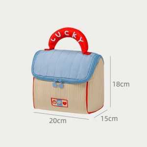 Cute House Makeup Bag Girl Soft Contrast Color Travel Portable Large-capacity Handbag Storage Travel Wash Bag Organizer Makeup Bag for Travel