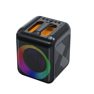 High Quality Outdoor Portable Bluetooth Speaker Mini Wireless Bluetooth Speaker Dual Microphone Family Ktv Set