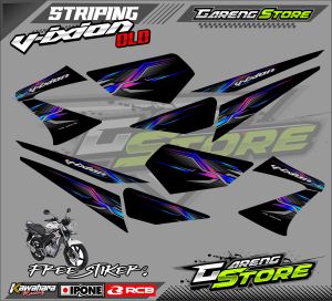 STRIPING VARIASI HONDA VIXION OLD / STIKER LIST MOTOR HONDA VIXION OLD