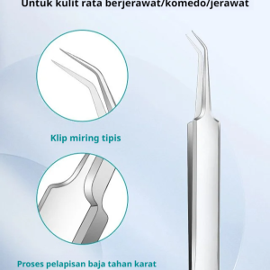 High precision and high hardness cell clamp Beauty Tools No Deadend Treatment No 5 Extended Cell Clip Stainless Steel Double Head Acne Needle