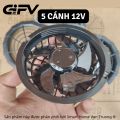 Quạt rời pin áo quạt điều hòa quạt 5 cánh, 12 vôn, chạy khỏe, không chổi than. 