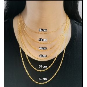 Emas 916 Rantai Leher Gila-Gila / Gold 916 Necklace NS01/NK08