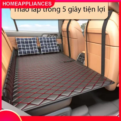 【🔥HCM/24H】Đệm Ô Tô Ghế Sau Gấp Gọn Bằng Da Cao Cấp Nệm Xe Hơi Bằng Da Gấp Gon Thông Minh