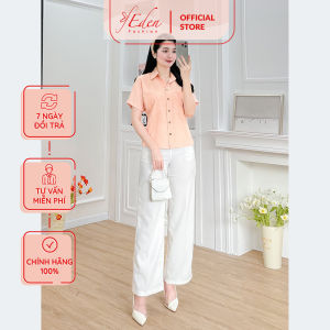 Kiểu Cổ Sơ Mi Phối Túi Thời Trang Eden - ASM236