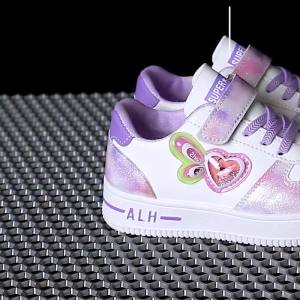 Girls Sneaker 2023 New Skateboard Shoes Little Girl Childrens Shoes Childrens Leather White Shoes