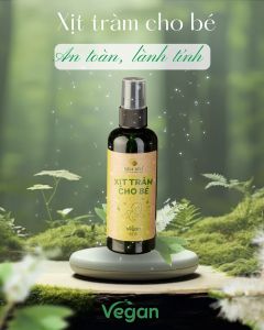 Chai Xịt tràm cho bé 100ml - Hoa Nén - Khử mùi ngăn muỗi và côn trùng đốt  gi.ảm h.ăm t.ã r.ôm s.ảy m.ẩn ng.ứa cho bé