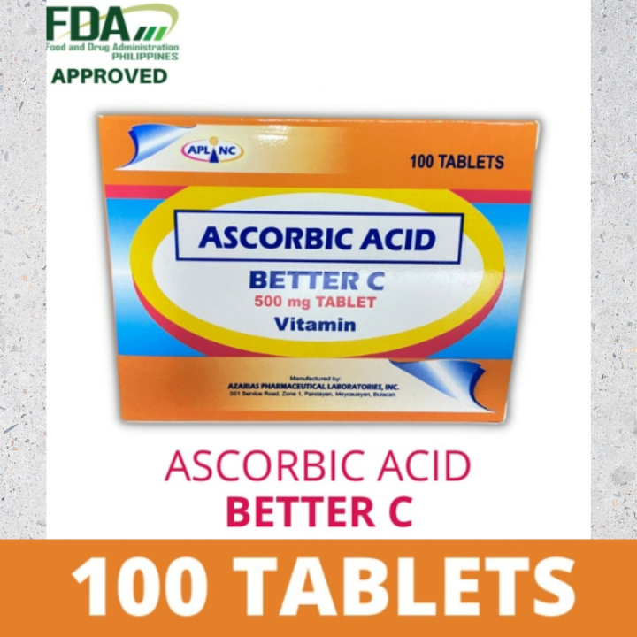 ASCORBIC ACID BETTER C VITAMIN C 500mg TABLET Lazada PH