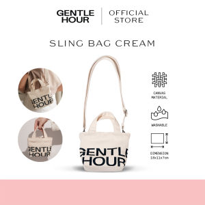 Gentle Hour Mini Sling Bag | Tas Canvas Slempang Wanita