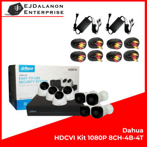 Dahua HDCVI Kit 1080P 8CH-4B-4T | CCTV Set Package | EJDalanon Enterprise