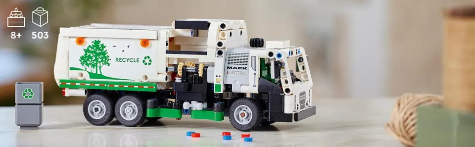 LEGO Technic 42167 Mack LR Electric Garbage Truck Building Set