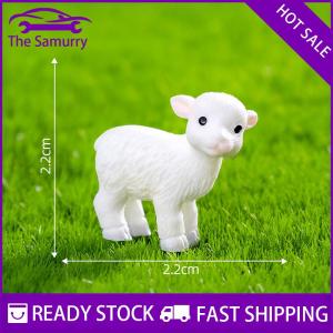 Samurry ✨Hot Sale✨ Mini Small Animal Cows Sheep Dogs Pigs Horses Rabbits Statue Micro Landscape Decoration For Car Home Desktop Ornaments