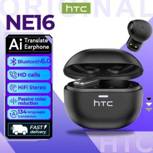 HTC NE16 Al Smart Real-Time Translation Wireless Bluetooth 6.0 Earphone Noise Canceling Earbud Wireless Earphone HiFi Music HD Call With Microphone